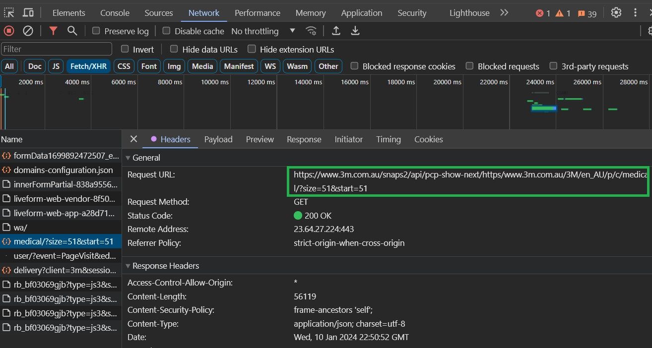 XHR Load More Demo Full URL