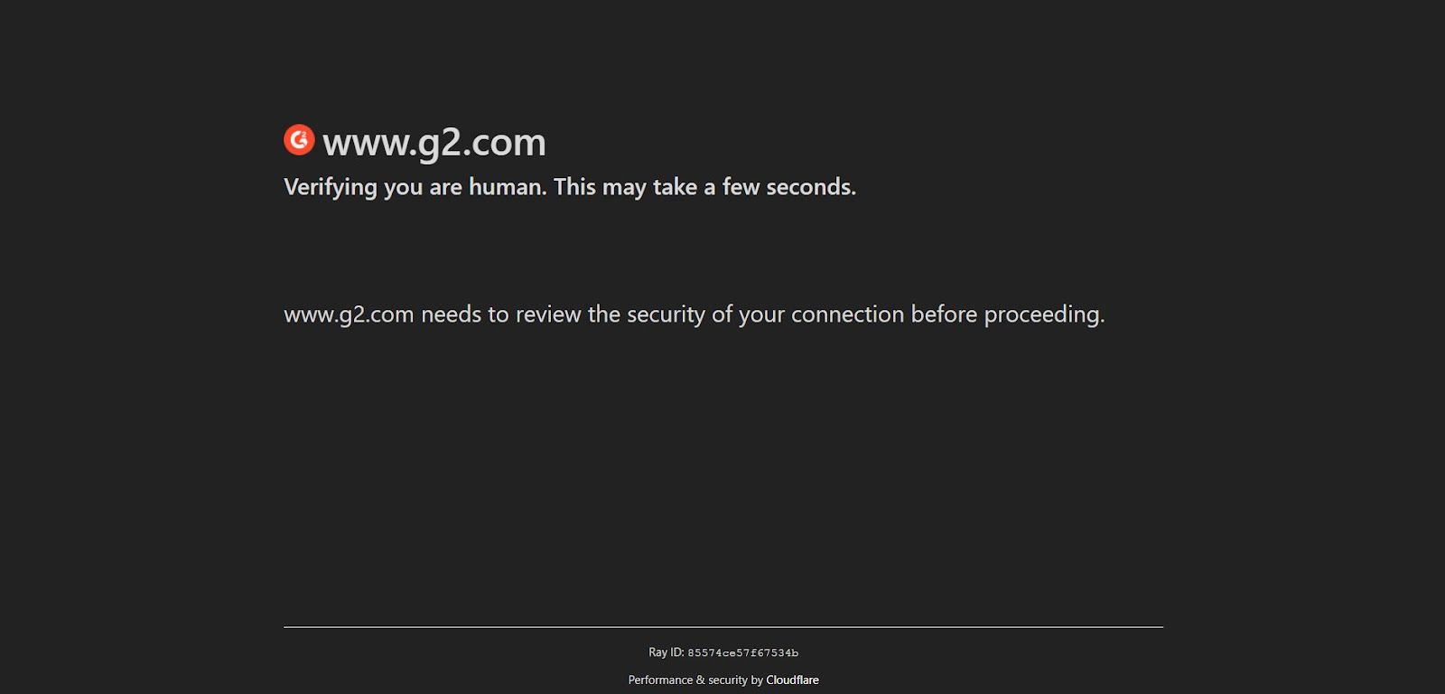 cloudflare's page sample