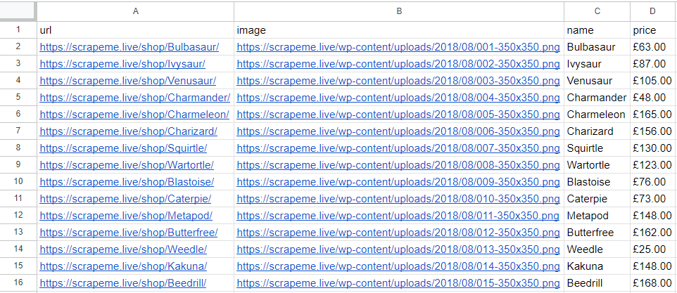 CSV File