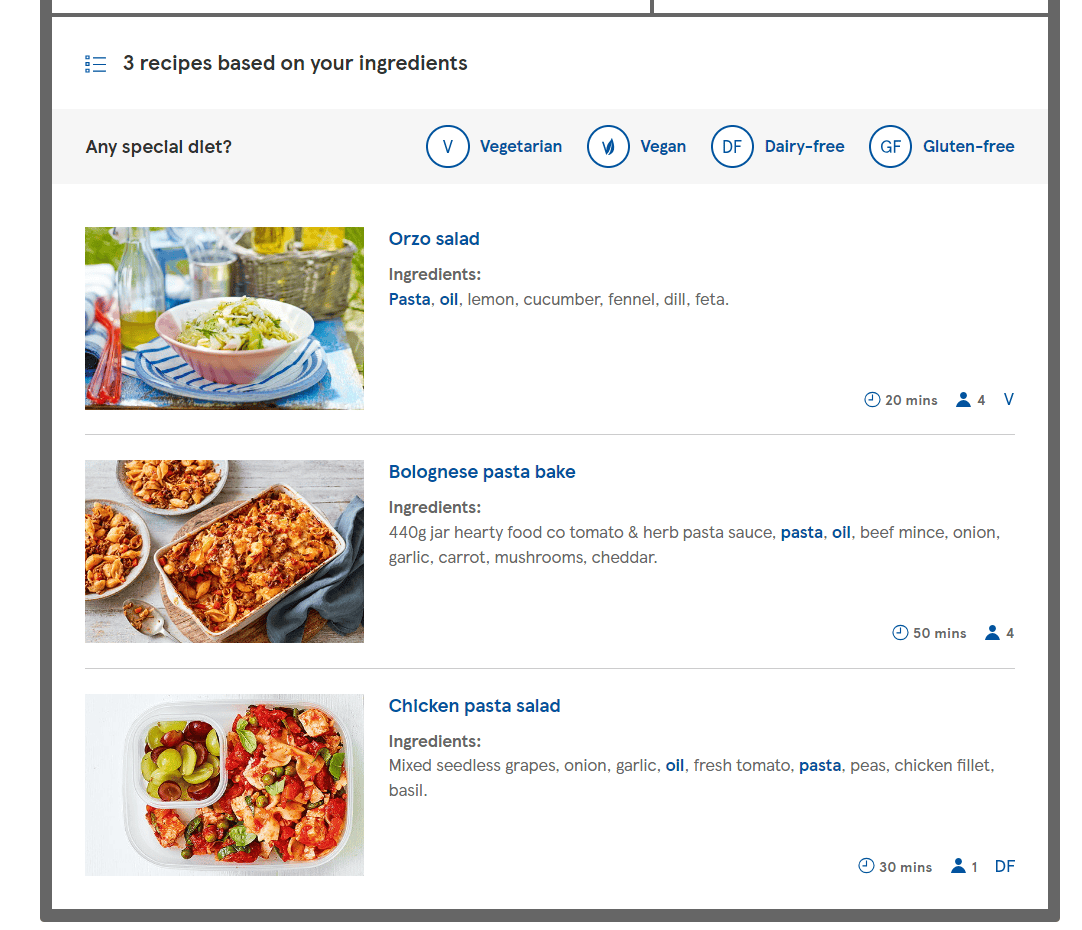 Recipe Idea Generator