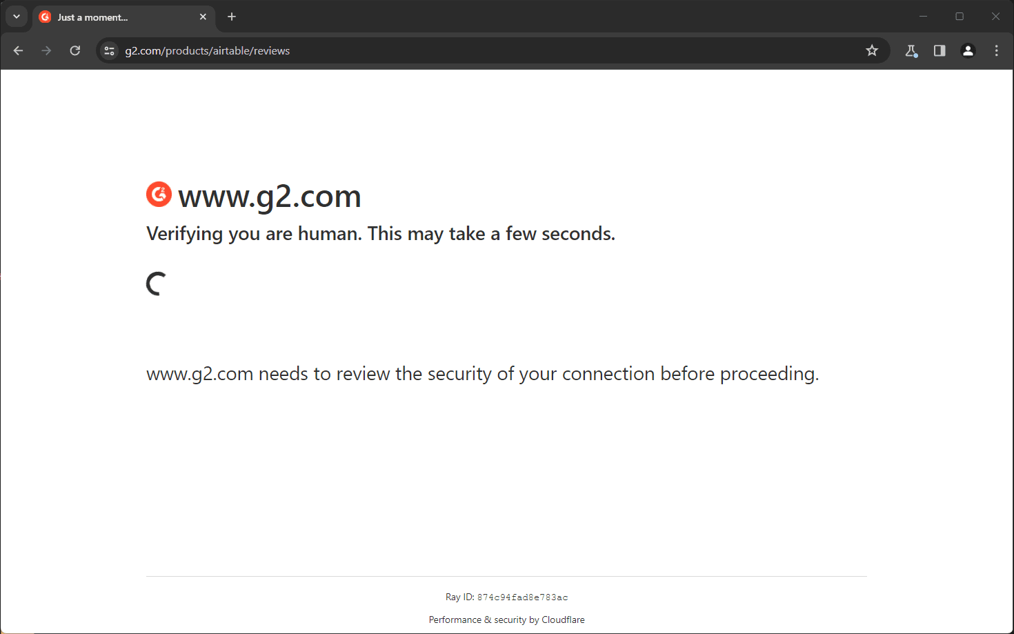 Blocked G2 Page