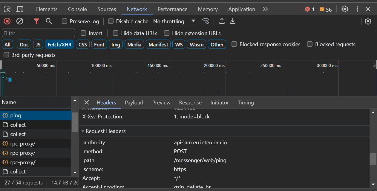 chrome request headers