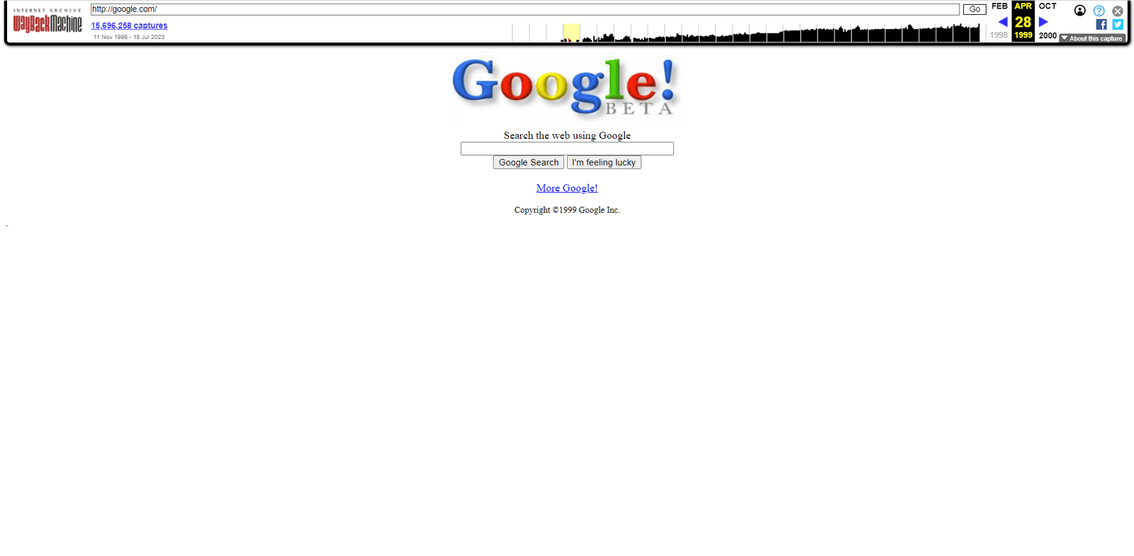 Internet Time Machine