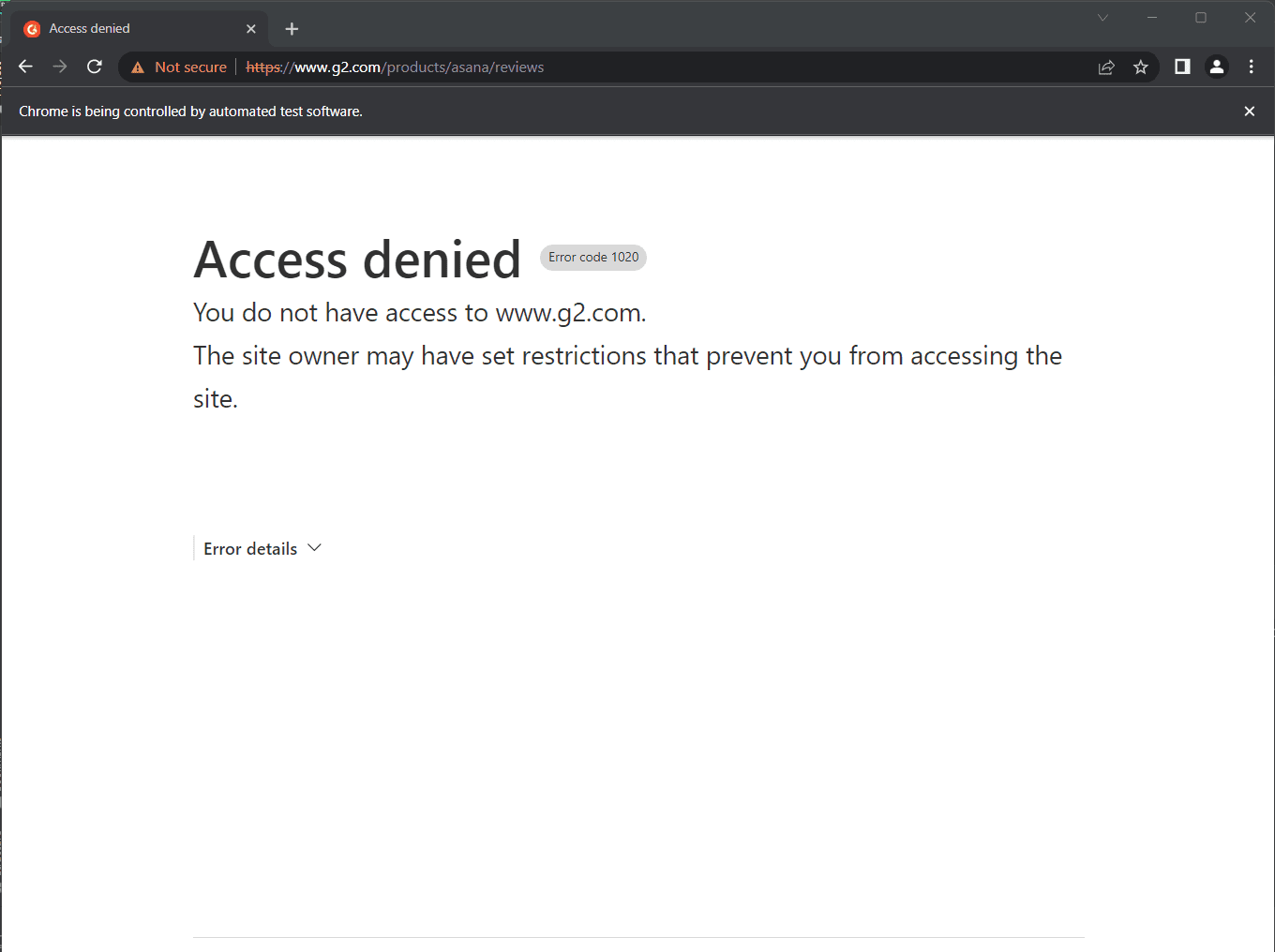 G2 Access Denied