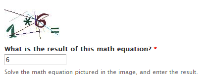Math CAPTCHA