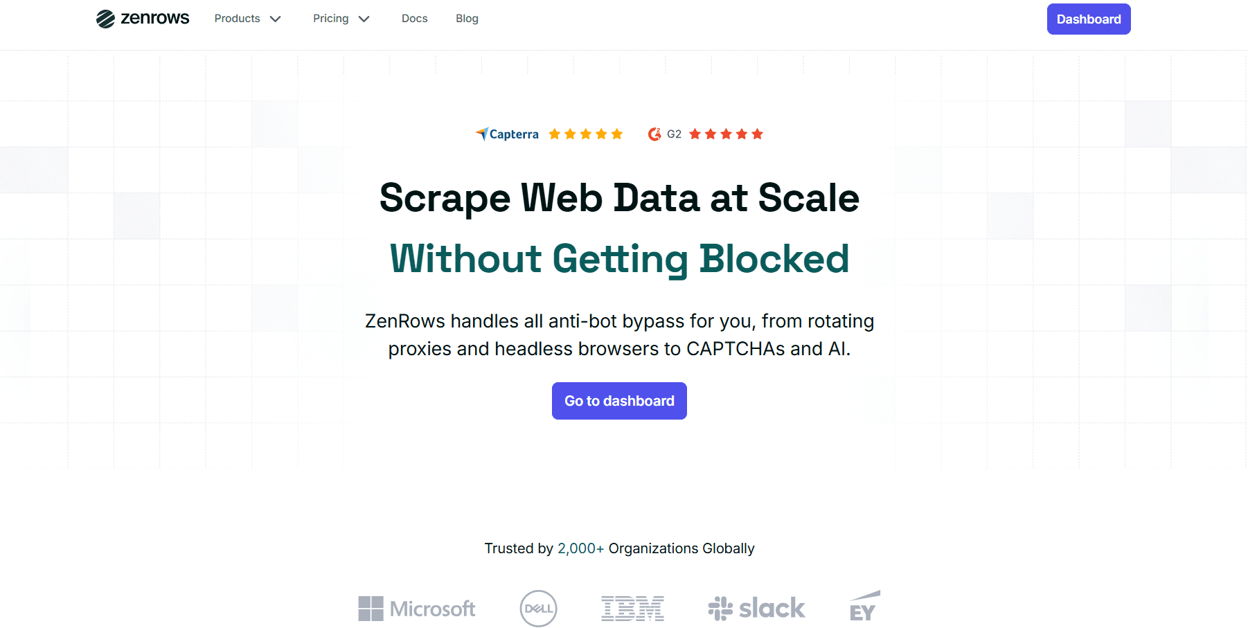 ZenRows Homepage