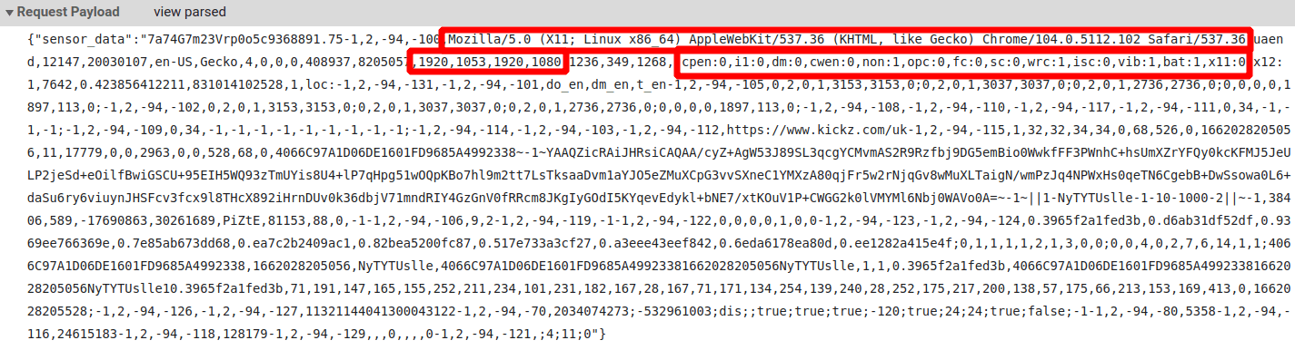 Akamai Sensor Data