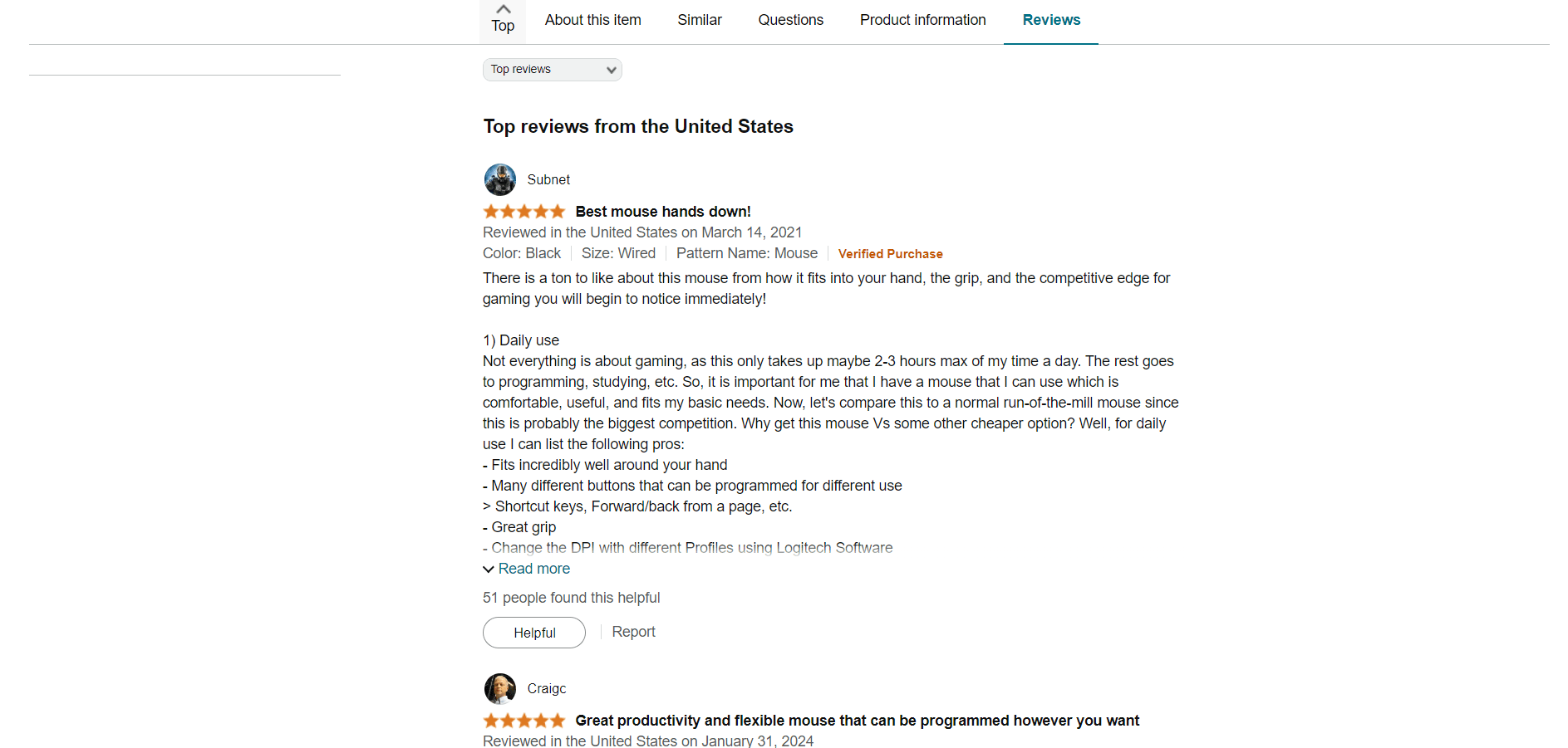 Amazon Logitech Mouse Reviews