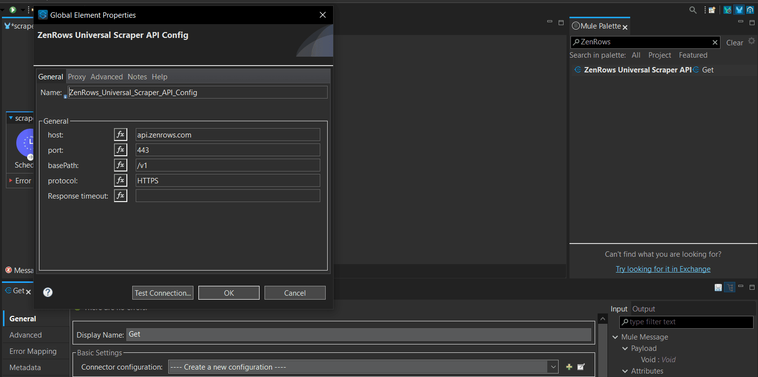 anypoint-studio-connector-settings