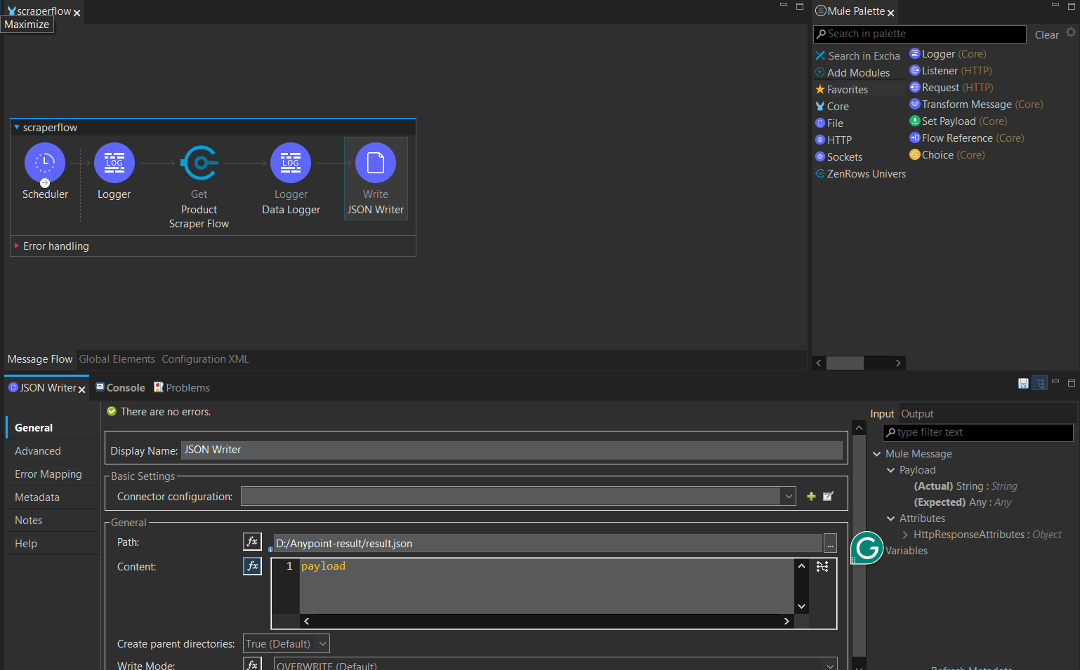 anypoint-studio-final-flow