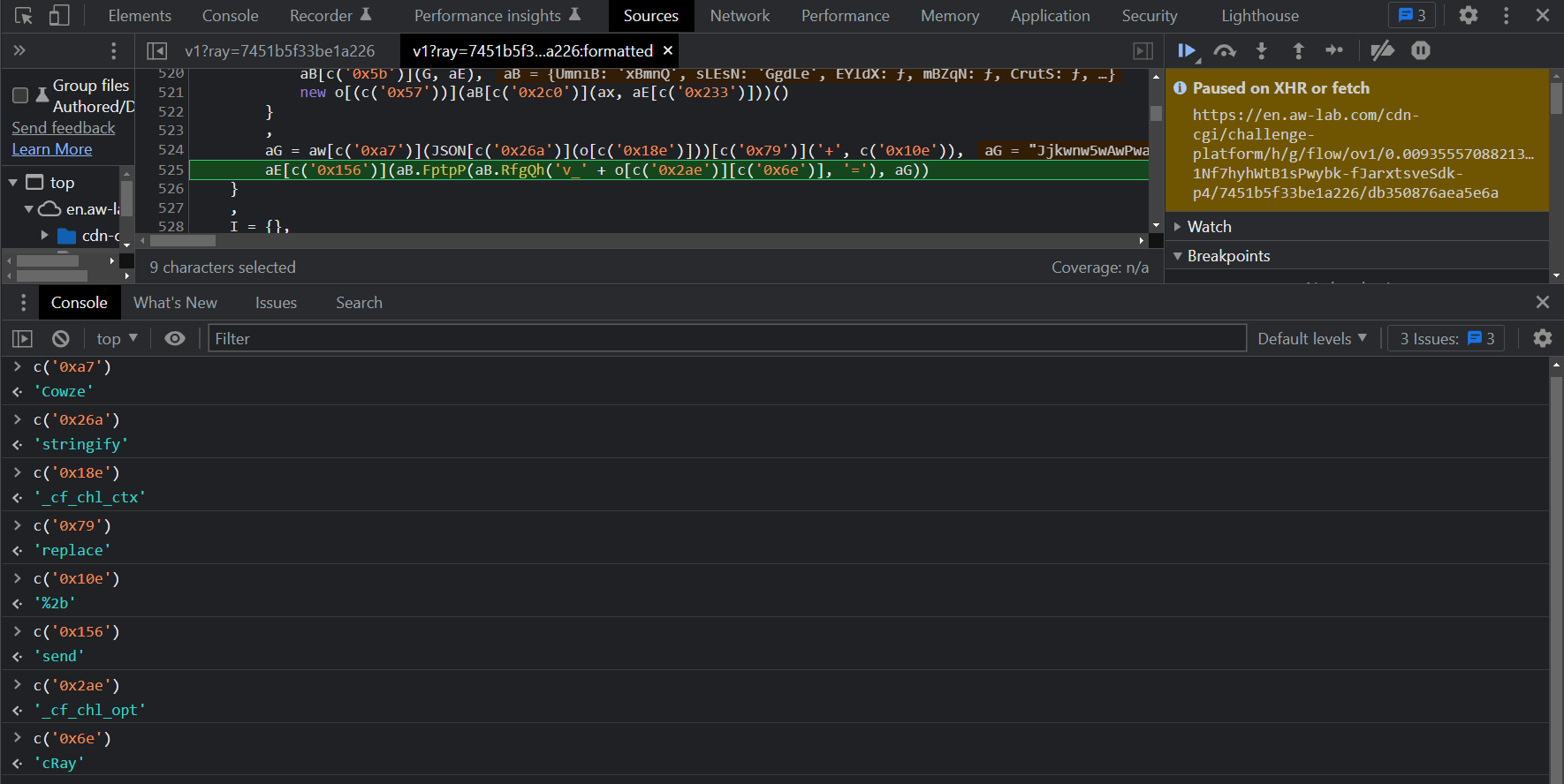 Running the c function in the console