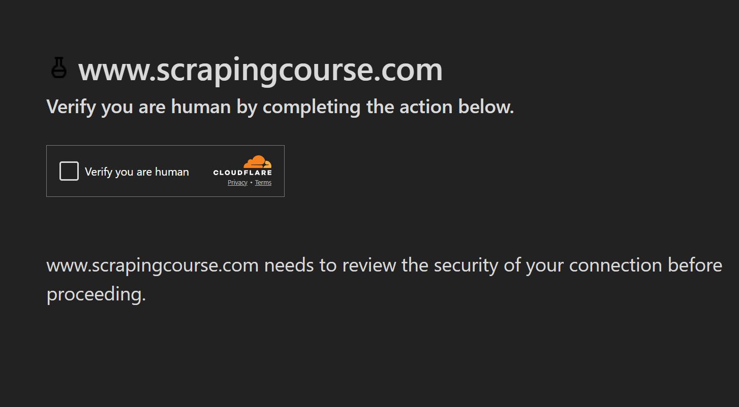 Cloudflare Under Attack Page