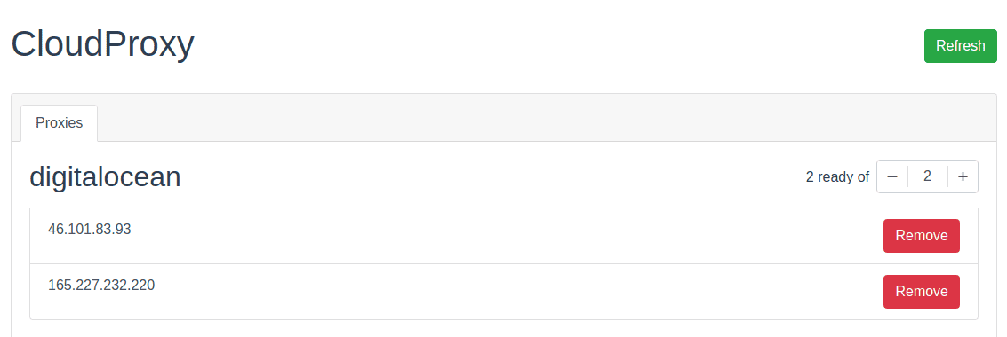 CloudProxy UI