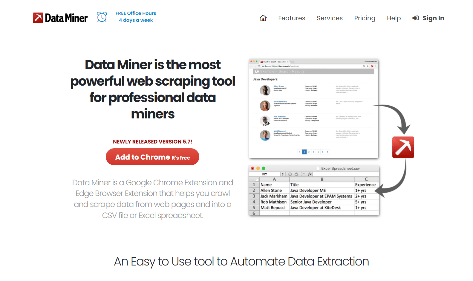 data miner hompage