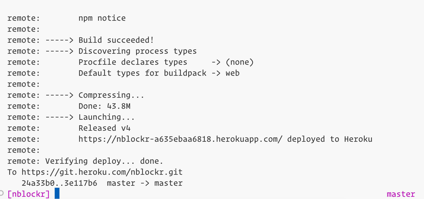 Deploy Node Unblocker
