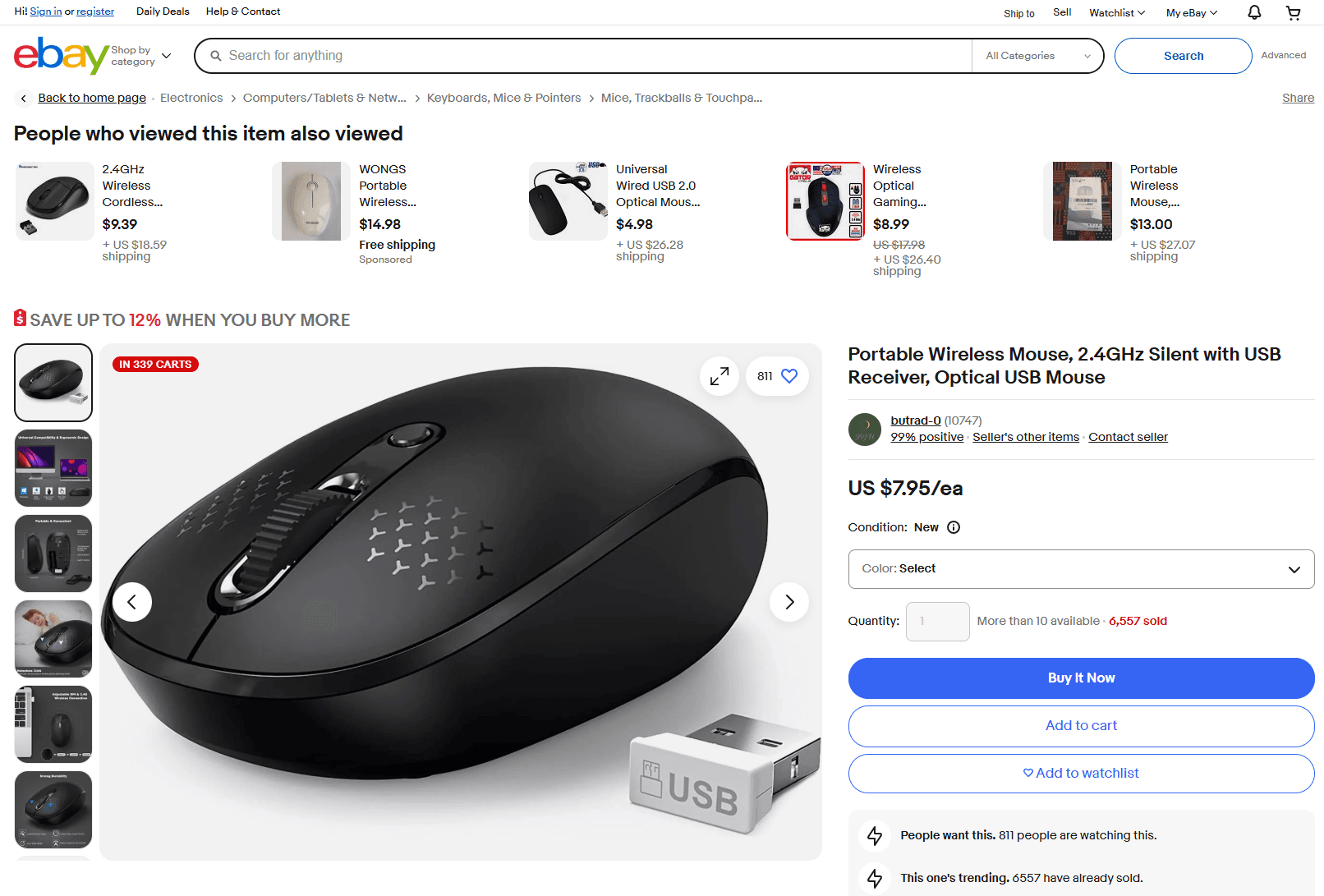 EBay Product Page