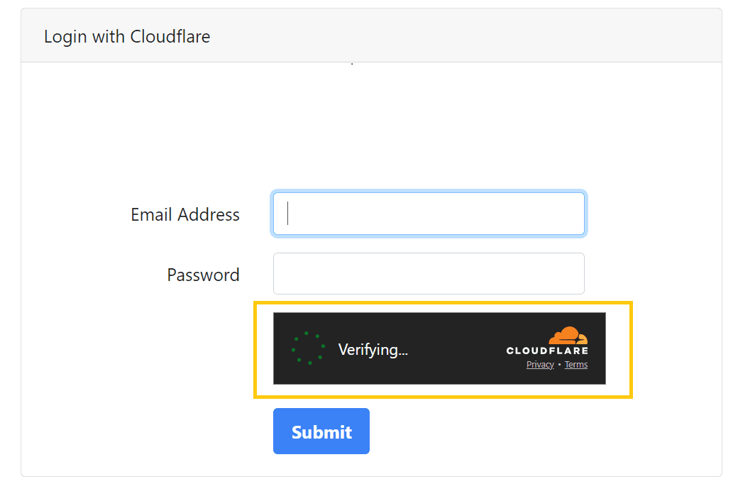 Form Challenge Example
