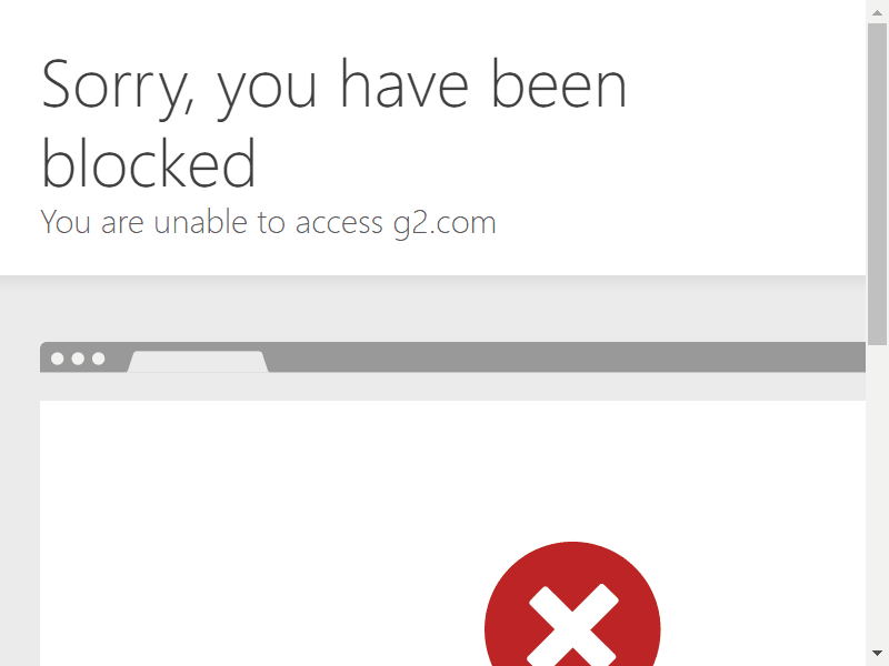 G2 Access Blocked