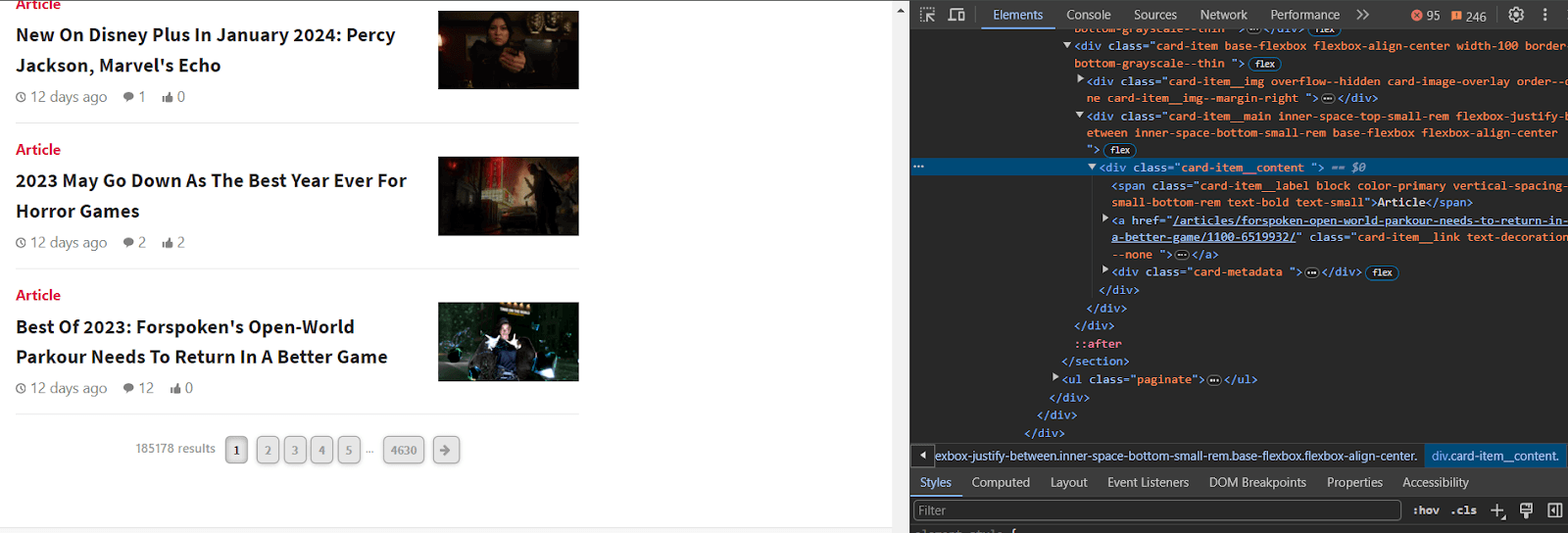 Gamespot News Category Inspect