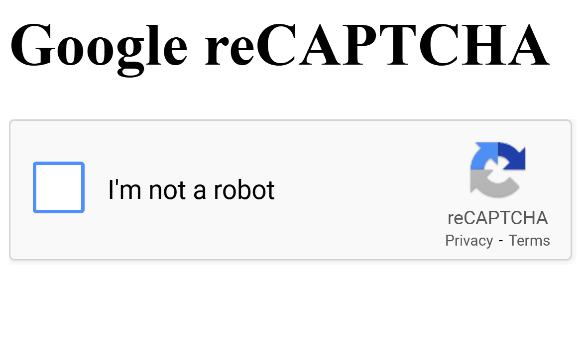Google reCAPTCHA Demo