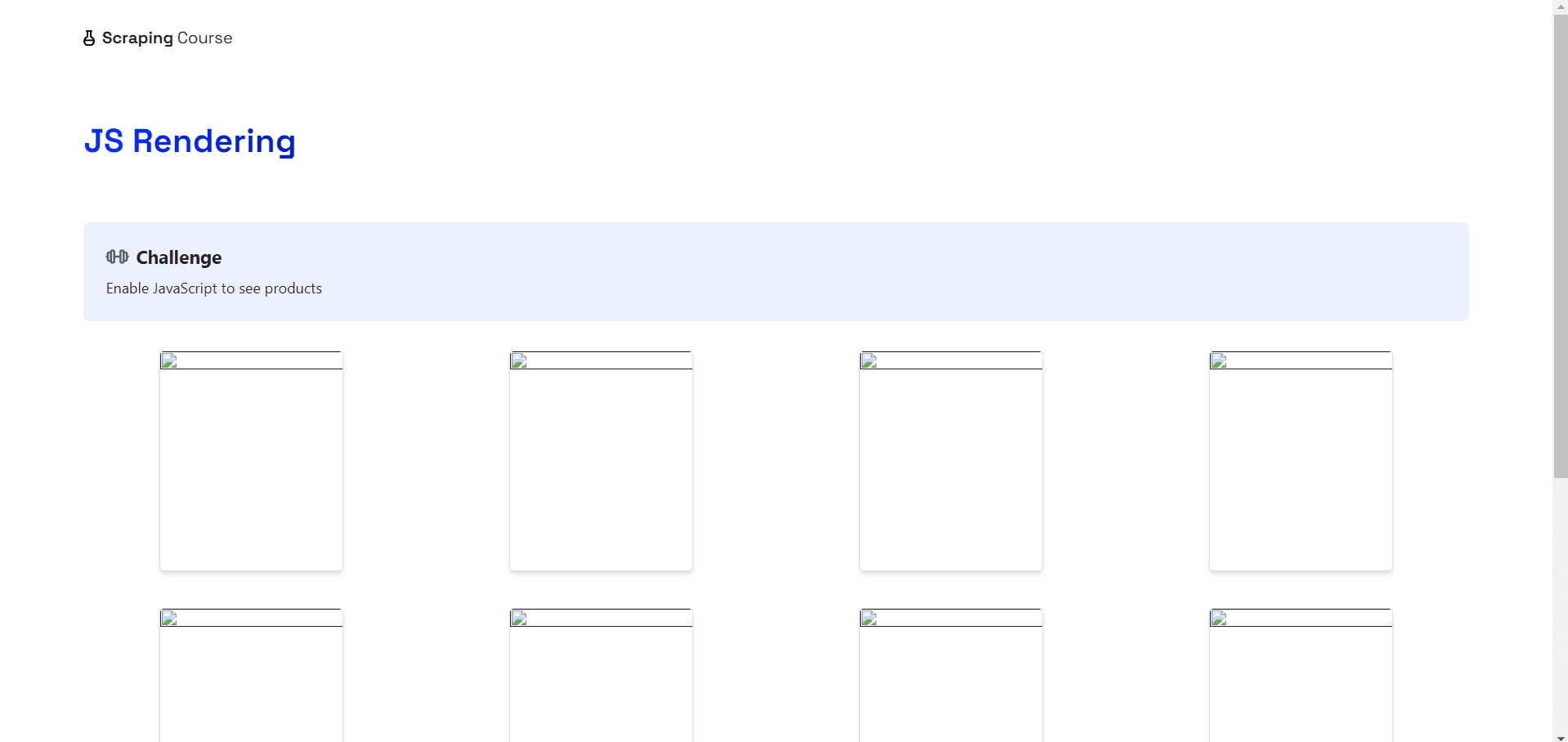 js rendering screenshot javascript disabled