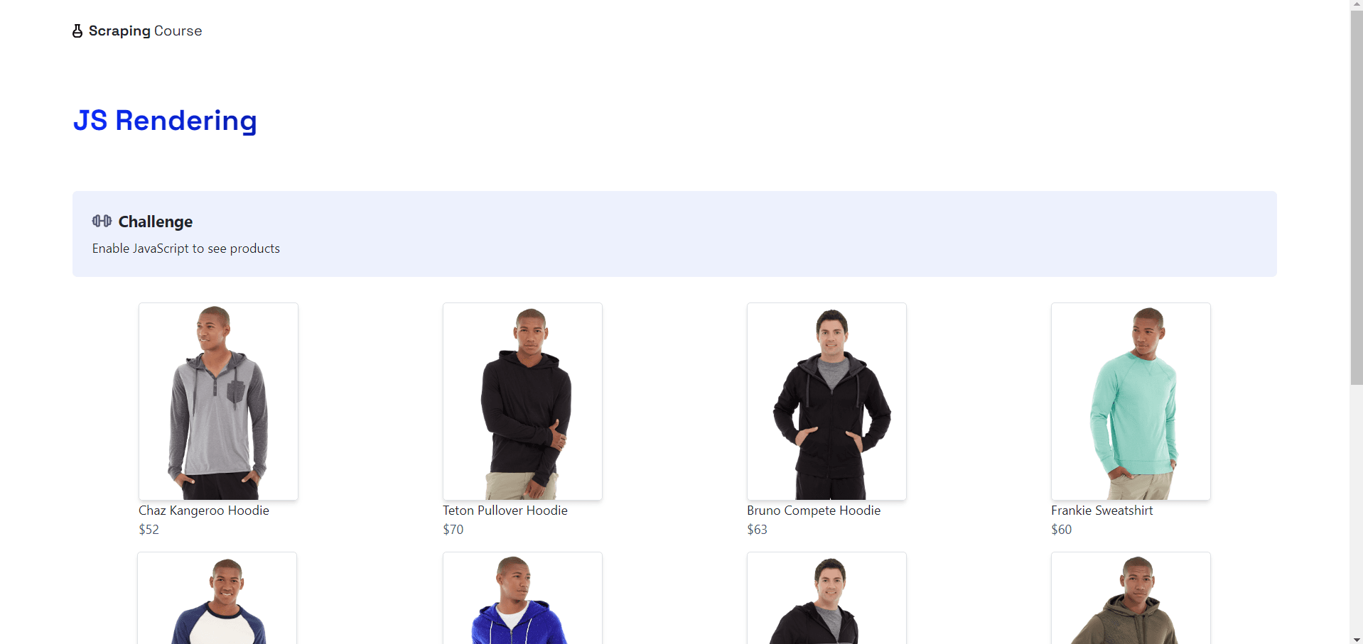 js rendering screenshot javascript enabled