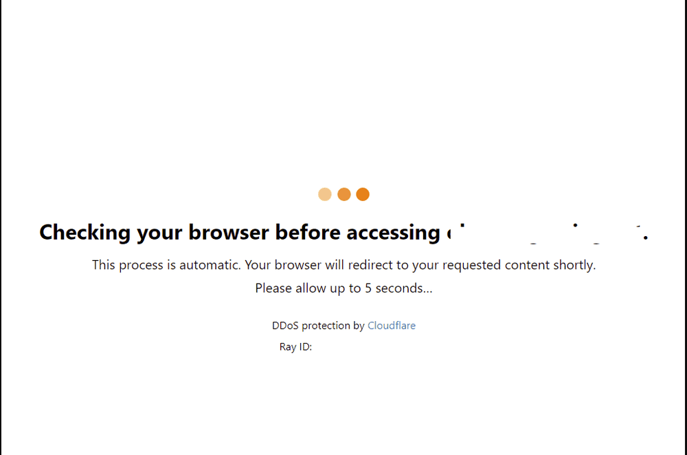 Cloudflare Browser Check Page