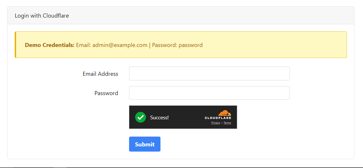 login anti bot challenge form