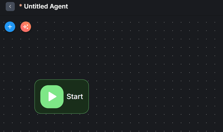 Flowise workflow canvas.