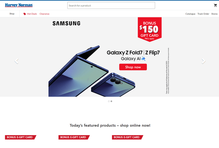 Harveynorman SeleniumBase screenshot