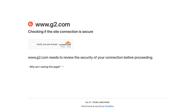 G2.com Product Page Blocked