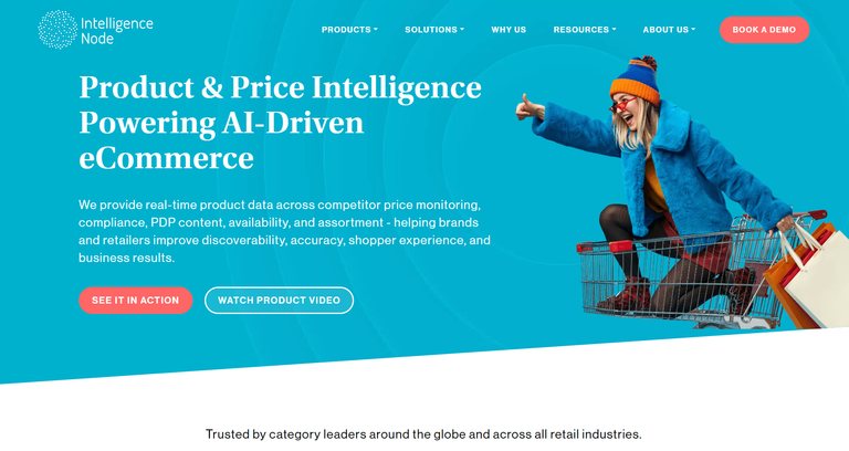 Intellligance Node homepage.