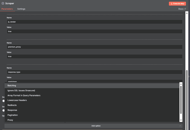 n8n request node batch settings