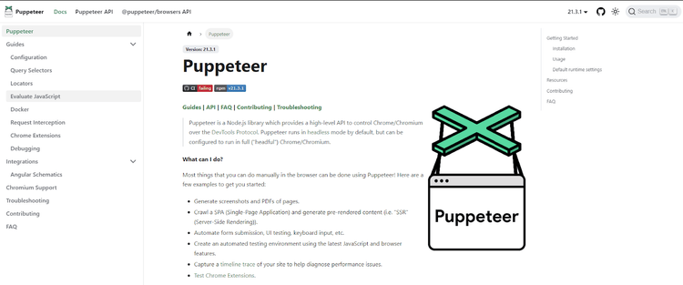 puppeteer homepage