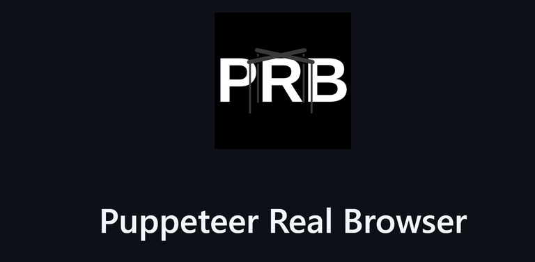 Puppeteer Real browser logo banner.
