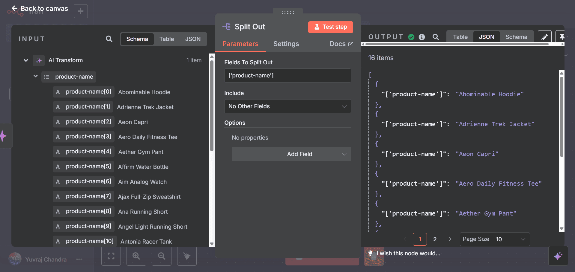 Split Out Node Setup