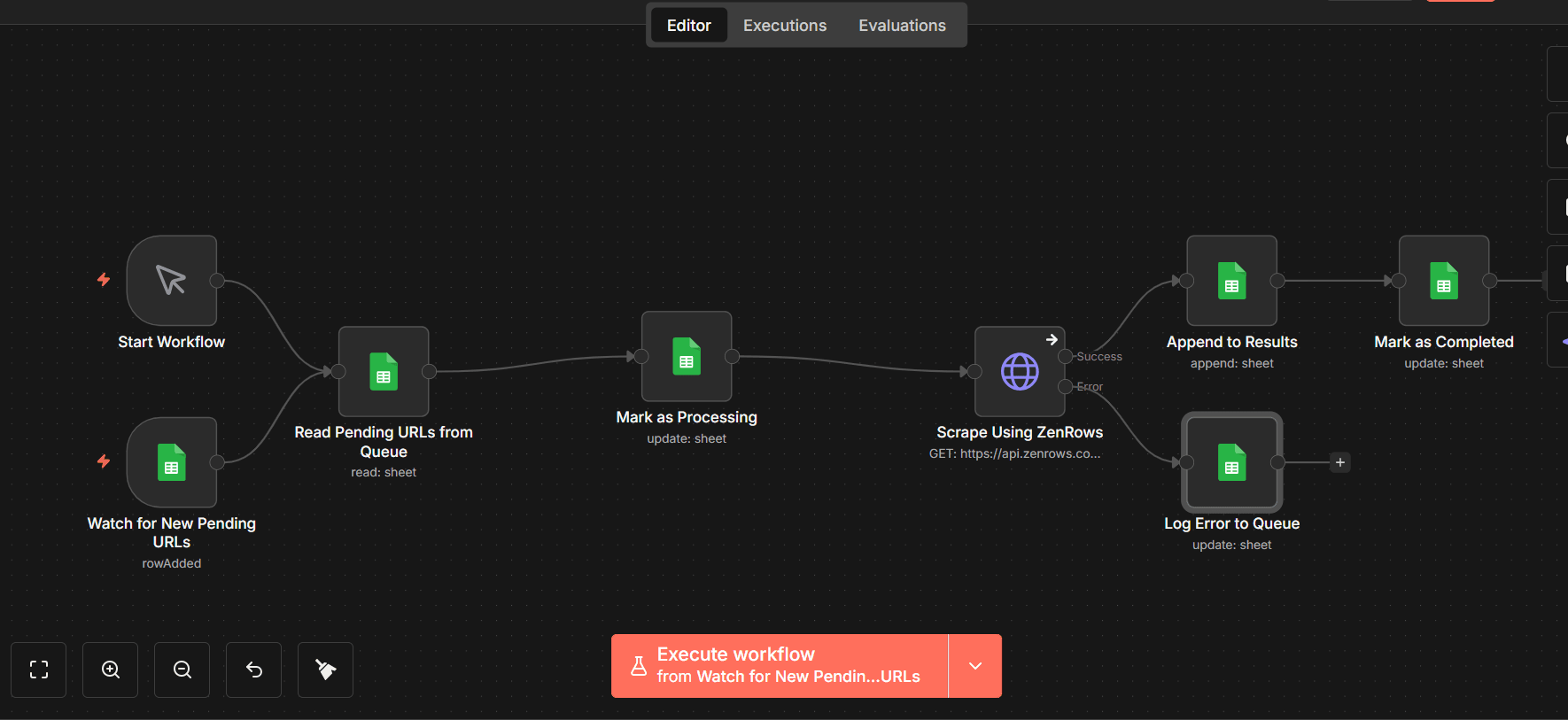 Complete instant data scraper n8n workflow.
