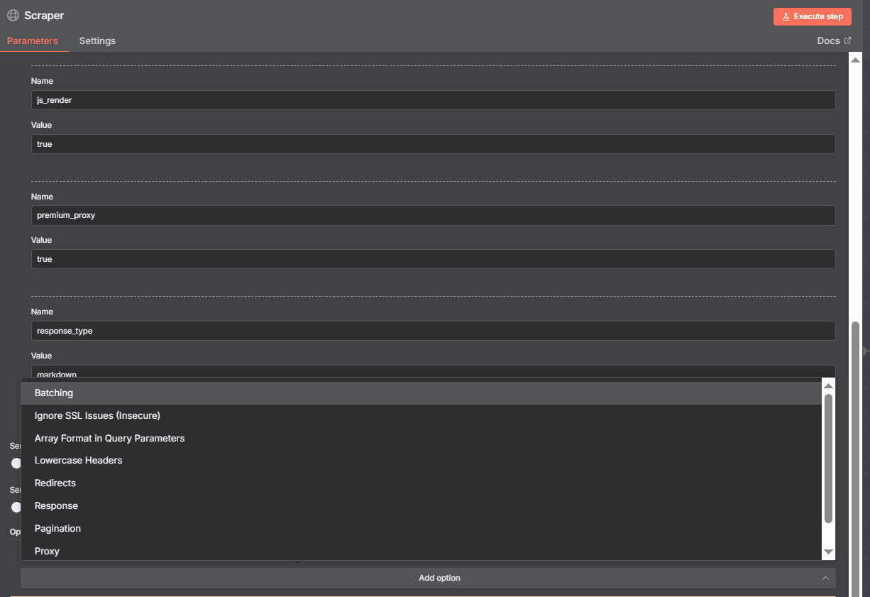 n8n request node batch settings