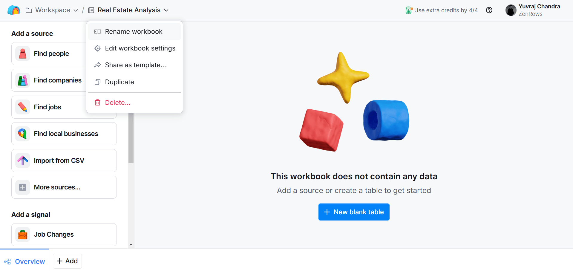 name webhook and create new table on clay
