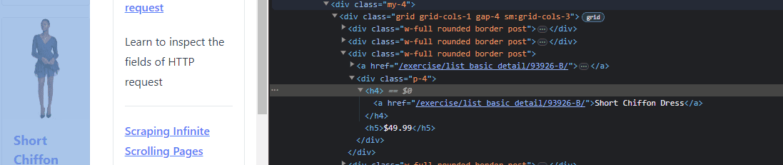 parsed elements