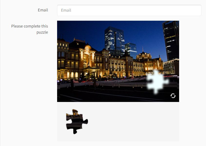 Puzzle CAPTCHA Demo