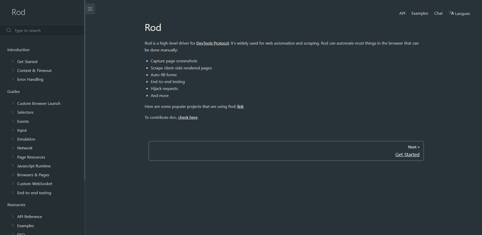 Rod Homepage