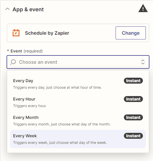 Weekly Schedule