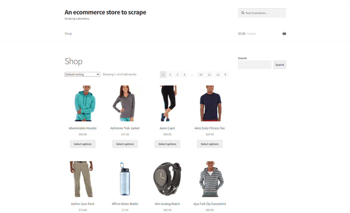 Scrapingcourse Ecommerce Store 