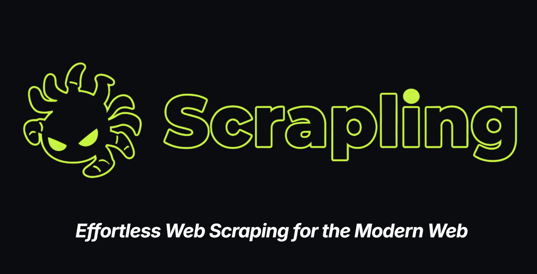 Scrapling logo banner.