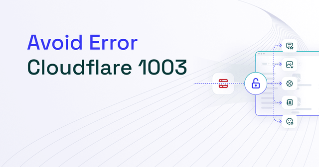 Cloudflare Error 1003: What Is It and How to Avoid