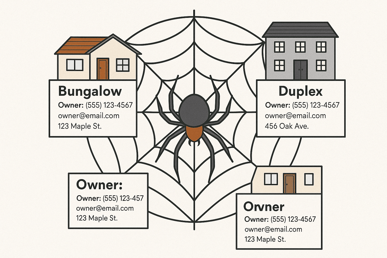 Real estate web scraping infographic