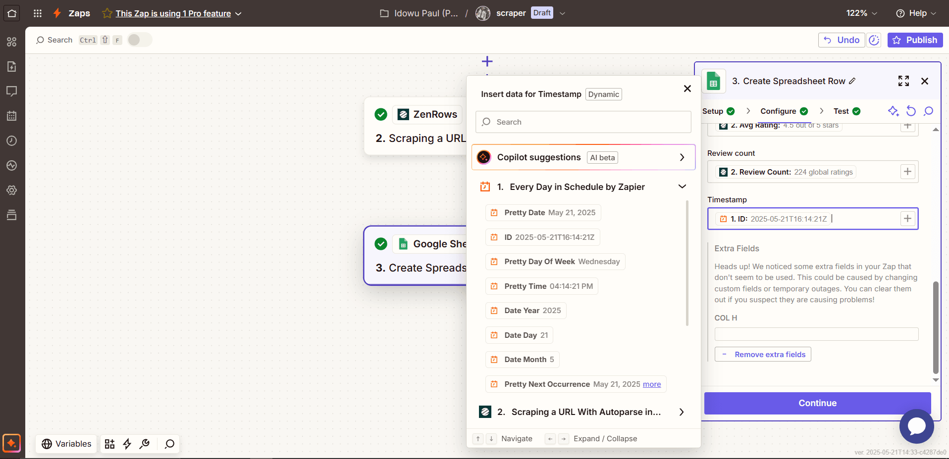 zapier-timestamp-selection