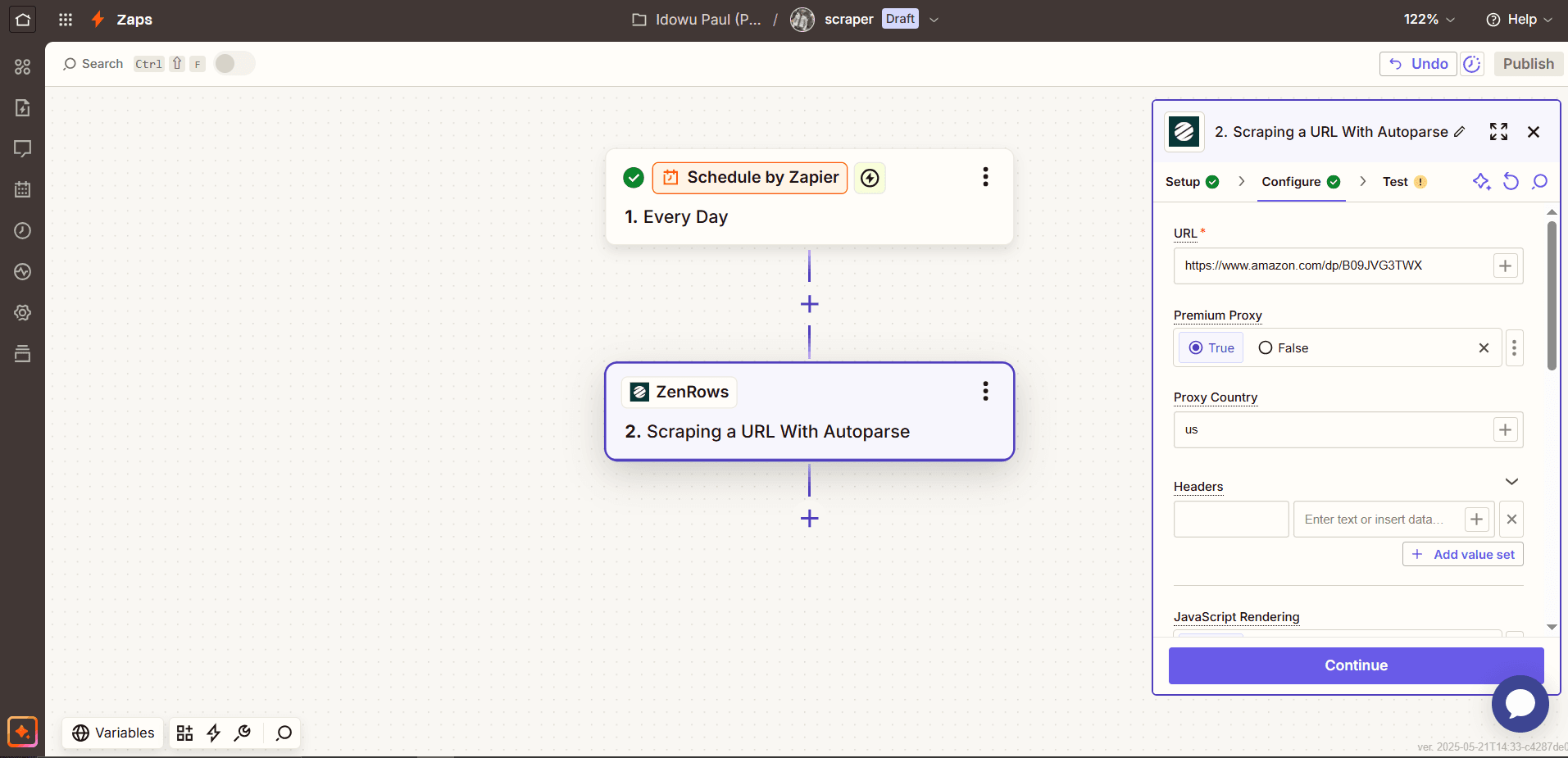 zapier-zenrows-configuration-step